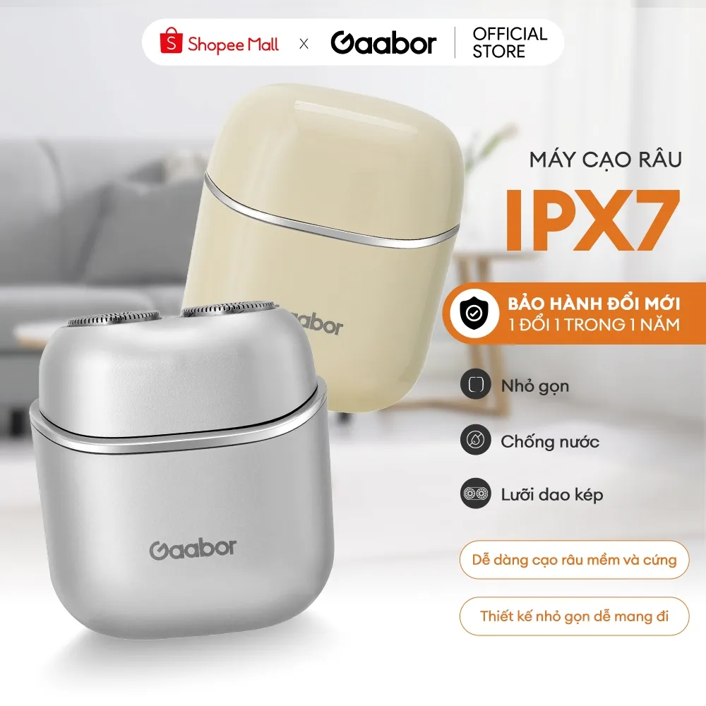 Ảnh Máy cạo râu Gaabor ER-T01 đầu cạo 3D ôm vòng, chống nước IPX7 nhỏ gọn dễ dàng mang đi - quà tặng nam 3