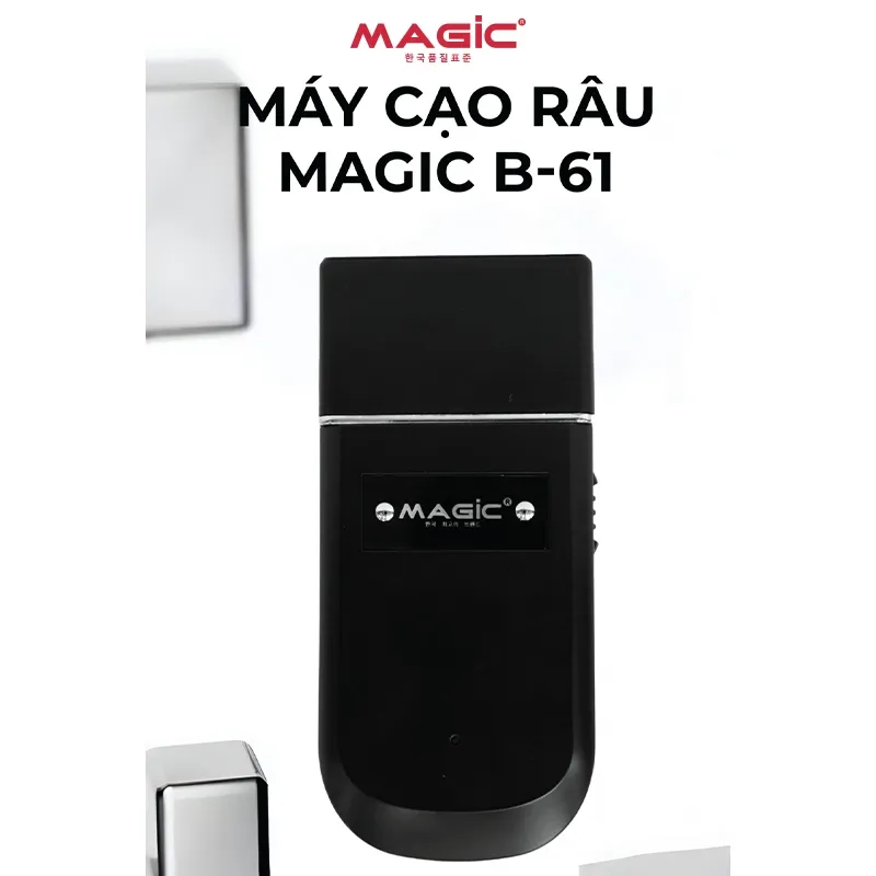 Ảnh Máy cạo râu Magic B-61, 1 lưỡi đơn, sử dụng 2 giờ, dễ vệ sinh. 2