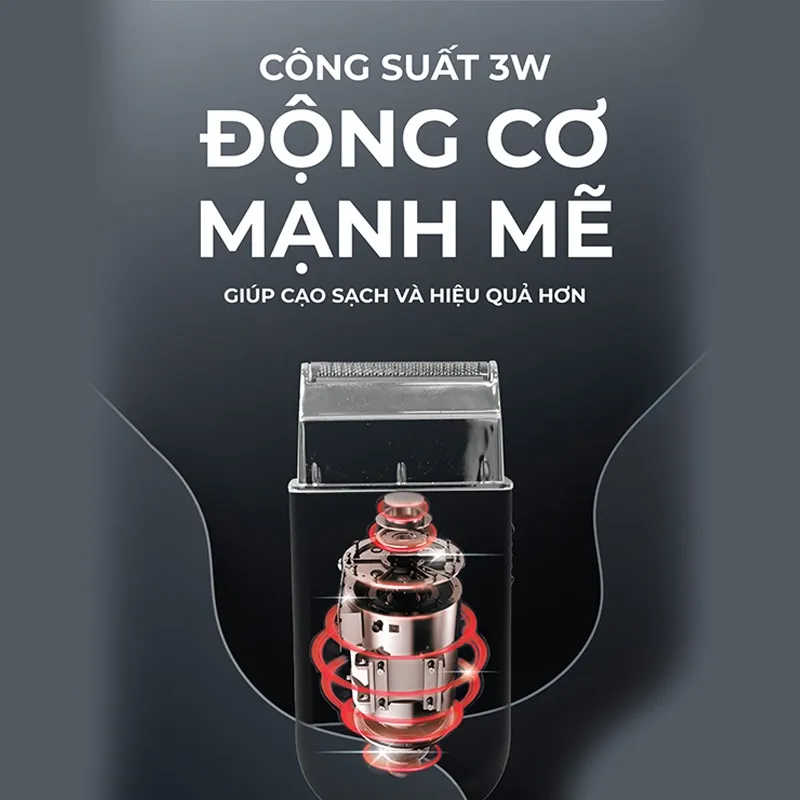 Ảnh Máy cạo râu Magic B-61, 1 lưỡi đơn, sử dụng 2 giờ, dễ vệ sinh. 4