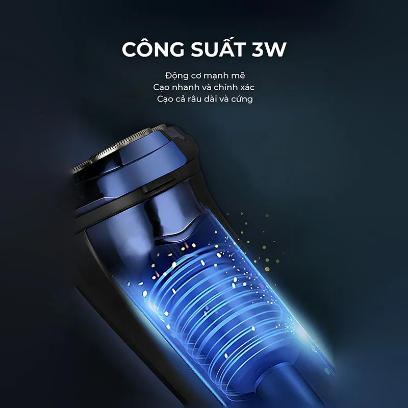 Ảnh Máy cạo râu Magic B-63, 3 lưỡi dao, sử dụng 2 giờ - Hàng chính hãng. 4