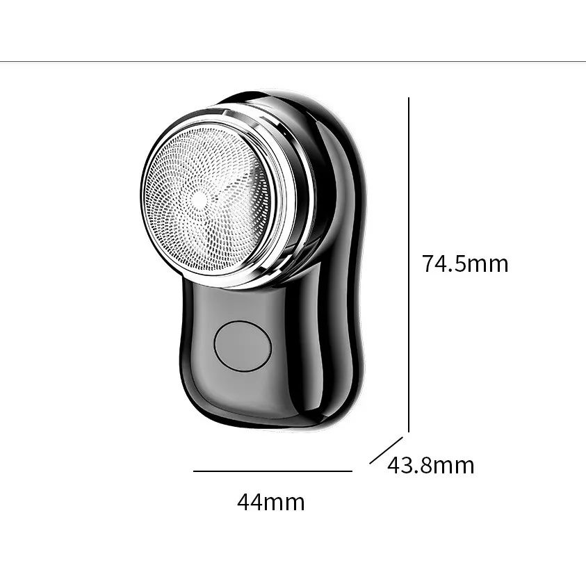 Ảnh Máy cạo râu mini bỏ túi lưỡi kép thiết kế nhỏ gọn tiện lợi - HUSSIO 1