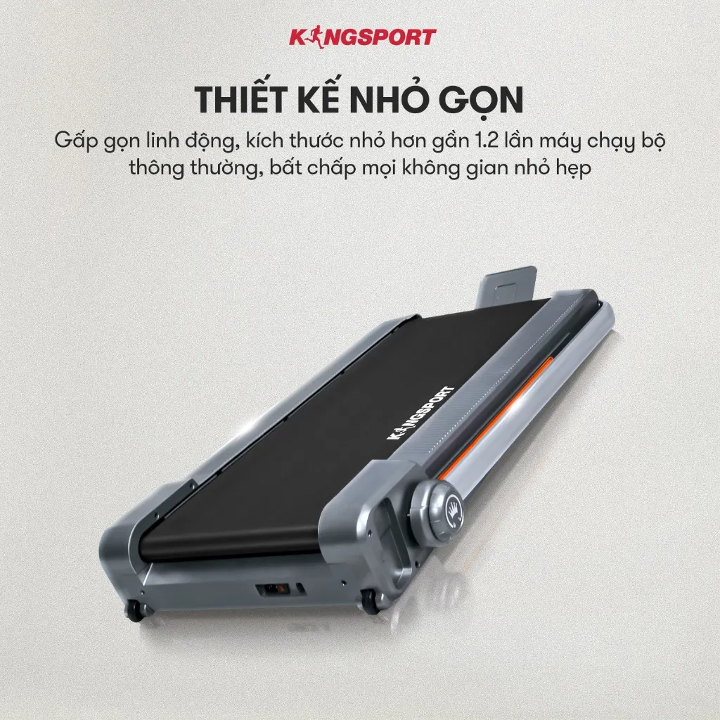 Ảnh Máy chạy bộ KINGSPORT Gen 02 nhỏ gọn, tốc độ tối đa 8km/h, khung sườn chắc chắn, độ dốc 3 cấp độ 4