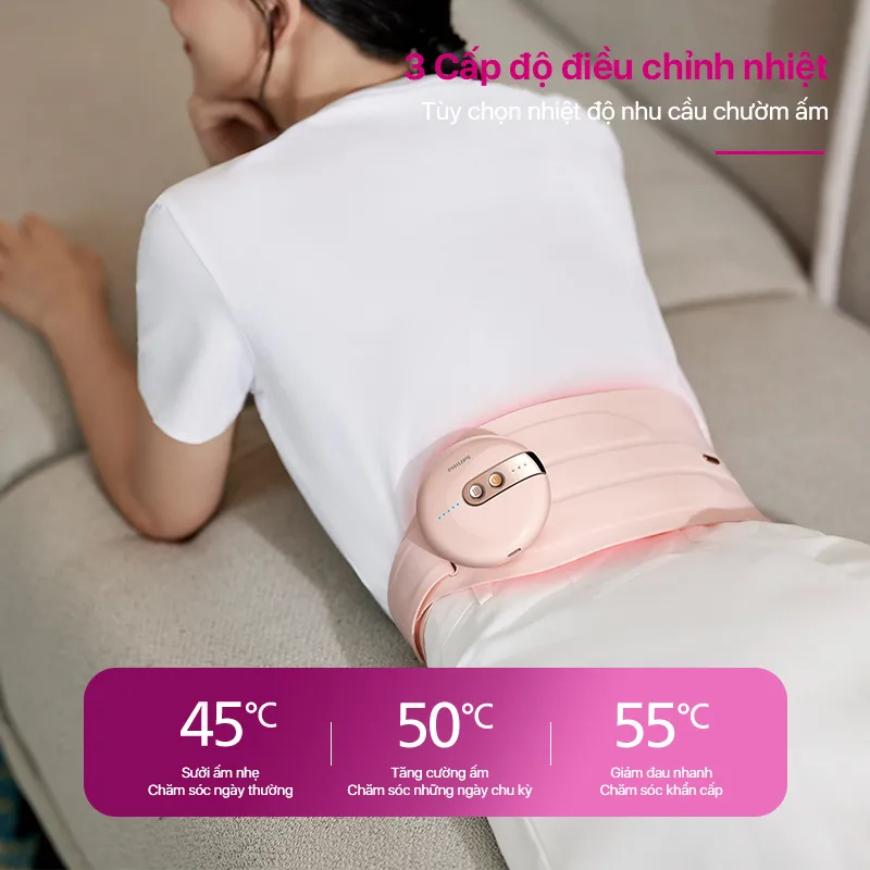 Ảnh Máy Chườm Ấm Vùng Bụng PHILIPS 4325-Tận hưởng chườm ấm thư giãn vùng bụng,Thiết kế mỏng đến vô hình 3