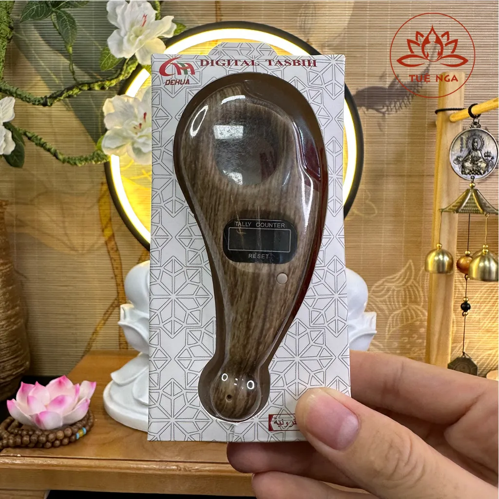 Ảnh Máy Đếm Số Lần Niệm Phật Tụng Kinh, Có Màn Hình Hiển Thị Số Lần Niệm, Nhỏ Gọn, Có Nút Reset - Tuệ Nga 1