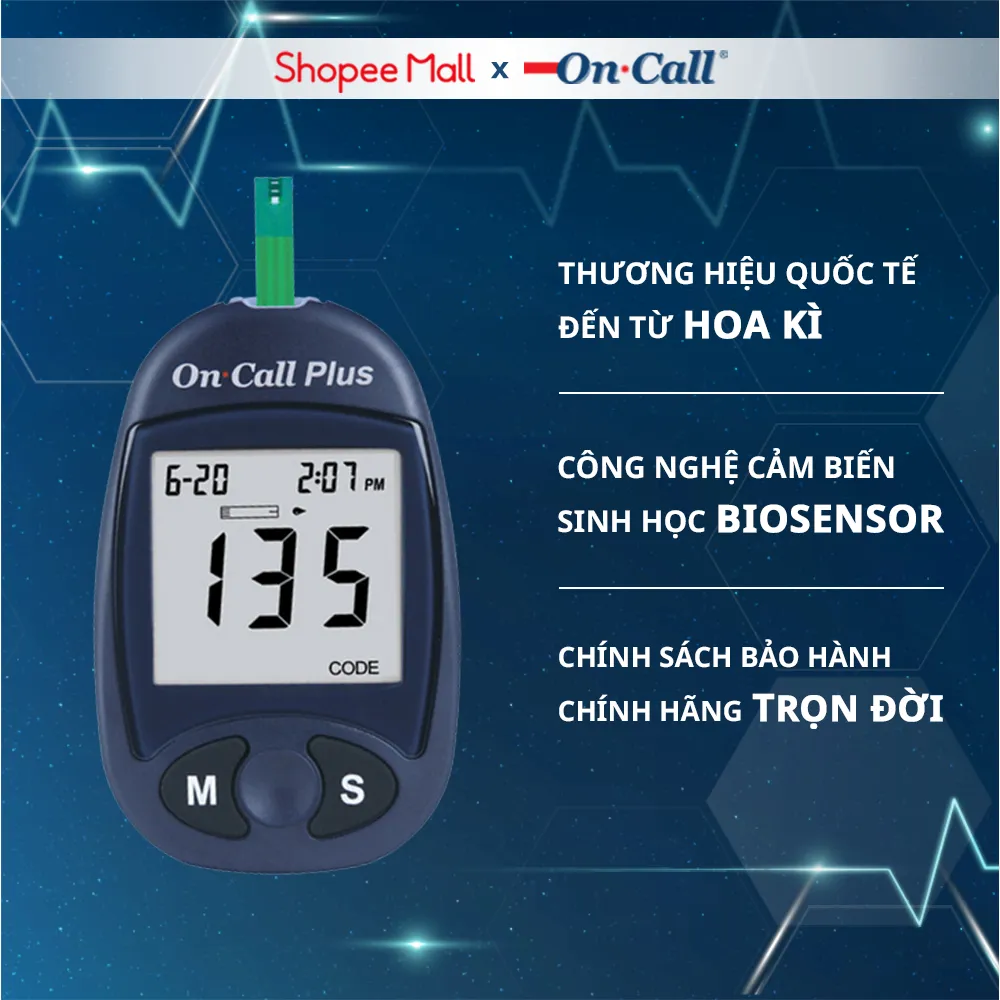 Ảnh Máy Đo Đường Huyết On Call Plus Dùng Cho Cá Nhân 2