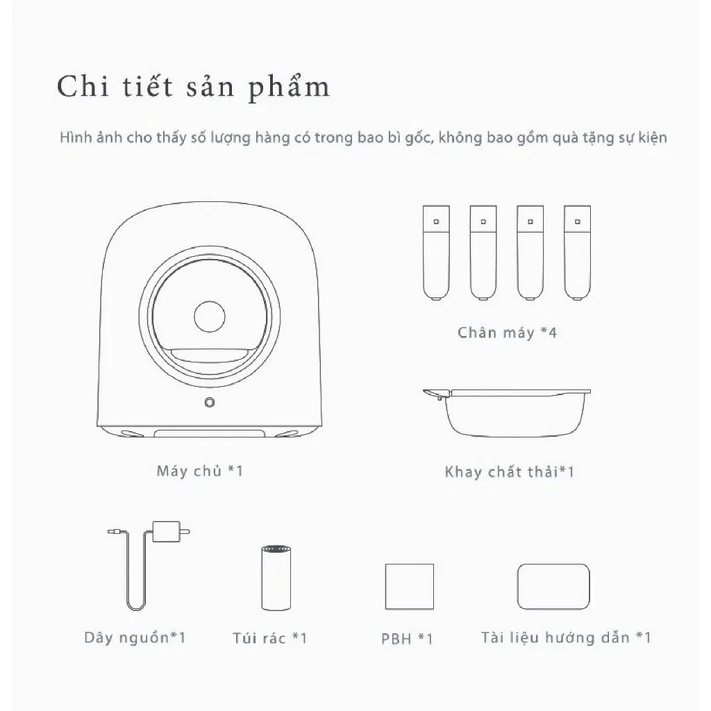 Ảnh Máy Dọn Vệ Sinh Cho Mèo Tự Động PETREE Pro Bản Quốc Tế Kết Nối App Điều Khiển Từ Xa 3