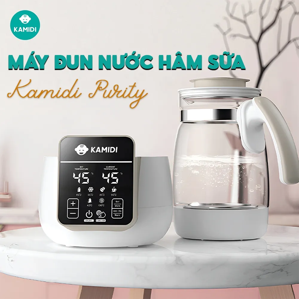 Ảnh Máy Đun Nước Pha Sữa Kamidi Purity Đa Năng Tích Hợp Tiệt Trùng Bình Sữa 2