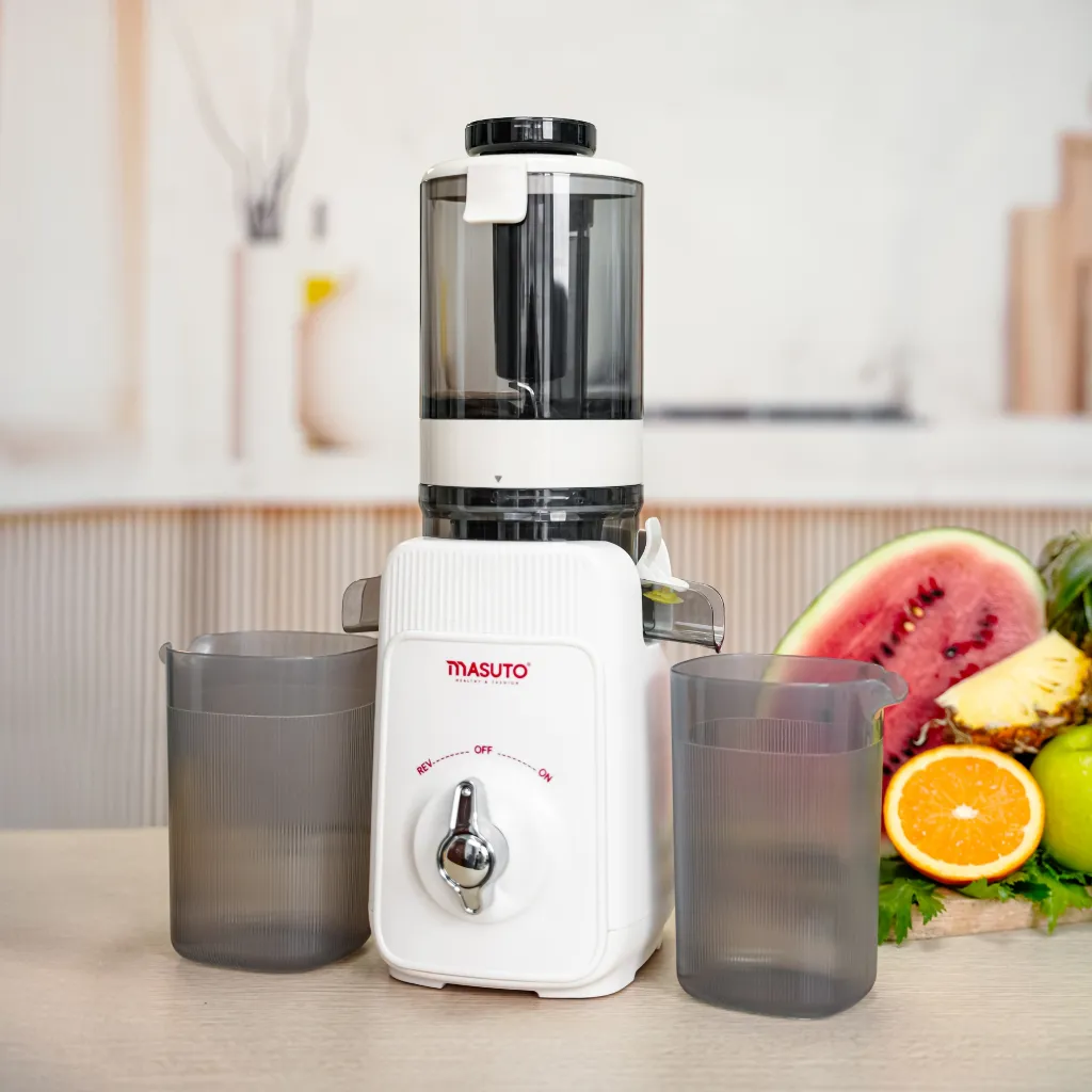 Ảnh Máy Ép Chậm MASUTO phiên bản mới 0,6L-120W Ép Cần Tây, Cà Rốt Detox, Làm Kem, Máy Ép Trái Cây Hoa Quả Kiệt Bã 3