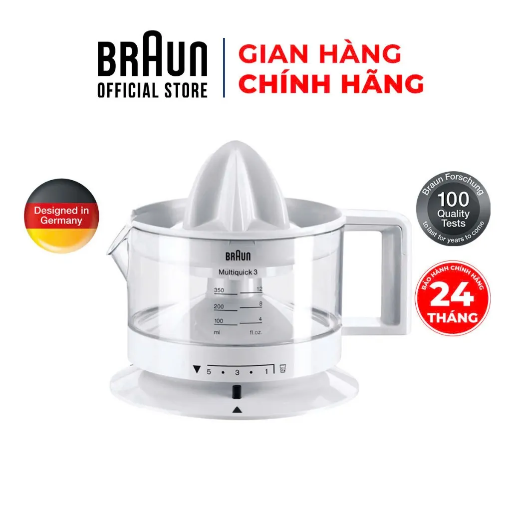 Ảnh Máy ép vắt cam Braun CJ3000 - Công suất 20W - Dung tích350ml - Bảo hành 24 tháng. 1