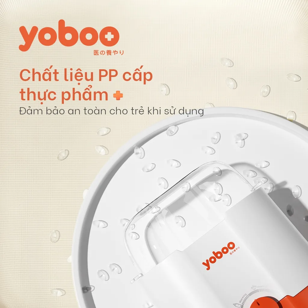 Ảnh Máy hâm sữa tiệt trùng, rả đông, giữ ấm Yoboo YB-0041 thiết kế 2 ngăn 3in1 làm nóng thức ăn - Hàng Chính Hãng 3