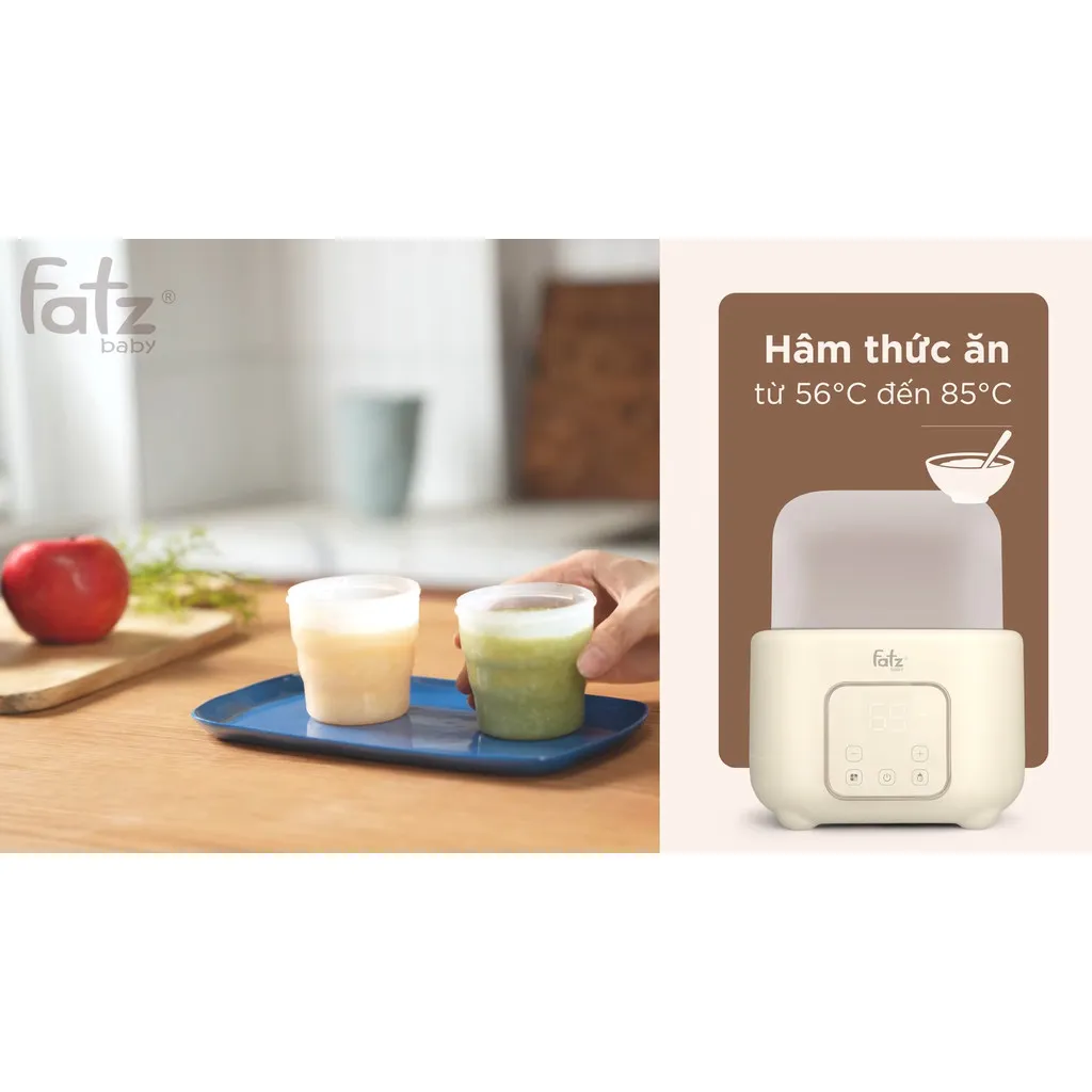 Ảnh Máy hâm sữa và tiệt trùng điện tử 2 bình Duo 10 FATZBABY FB3211BK 2