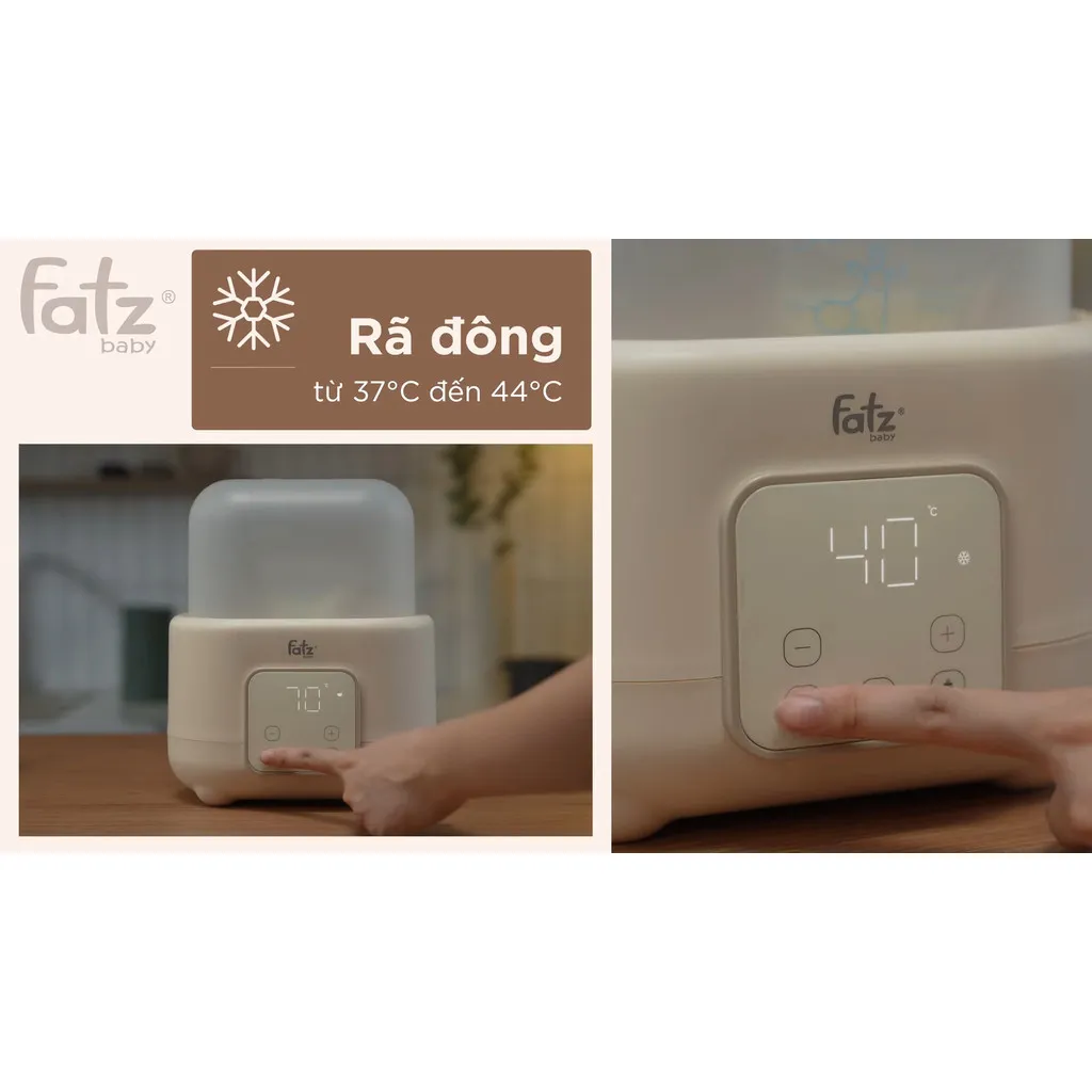 Ảnh Máy hâm sữa và tiệt trùng điện tử 2 bình Duo 10 FATZBABY FB3211BK 3