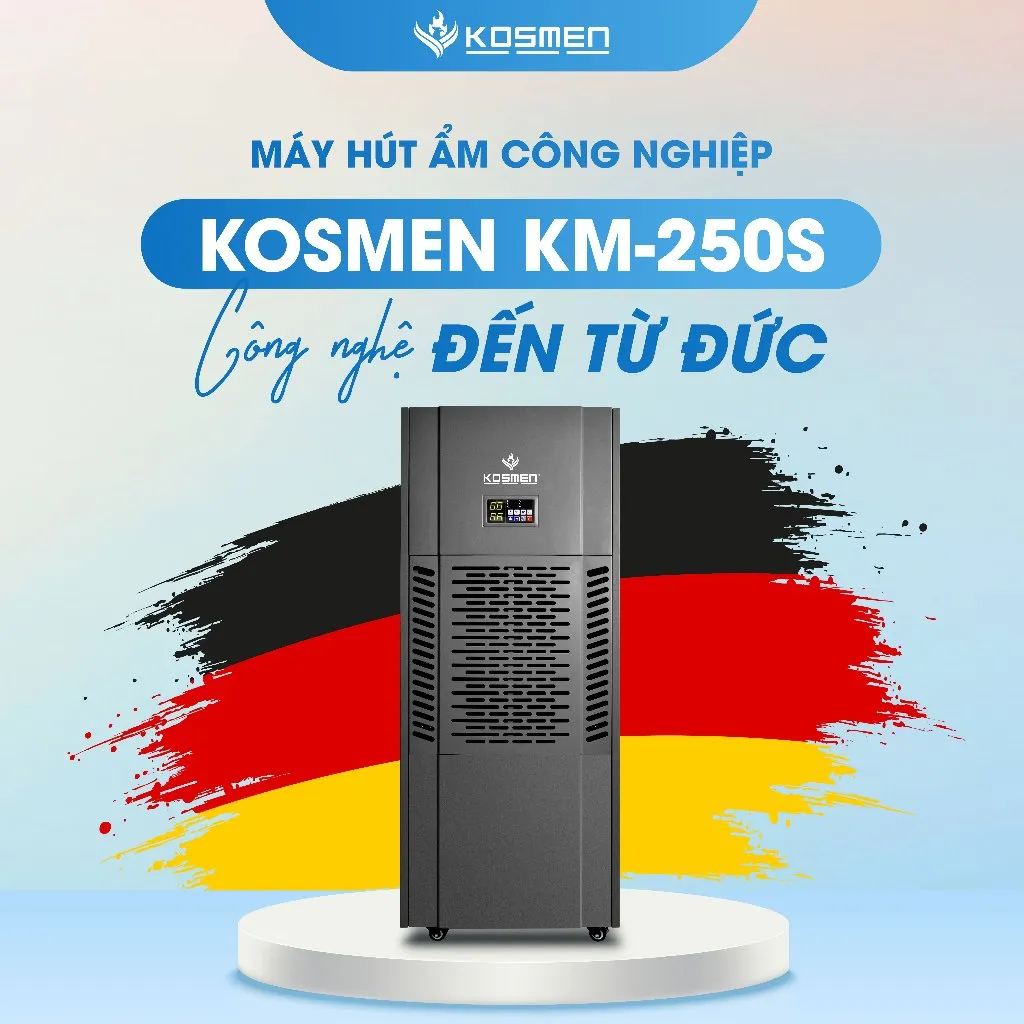 Ảnh Máy Hút Ẩm Công Nghiệp Kosmen KM-250S Công Suất 250 Lít/Ngày- Hàng Chính Hãng Bảo Hành 24 Tháng 4