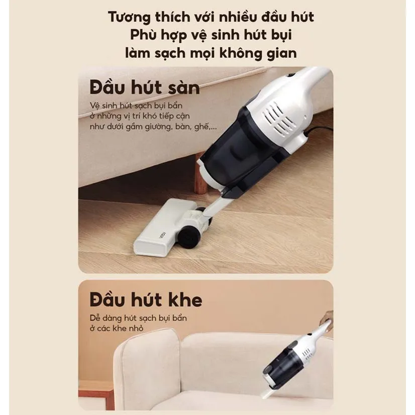 Ảnh Máy hút bụi cầm tay Aqua CCX600R lực hút 15000Pa 600W, bộ lọc bụi mịn HEPA - Bảo hành 12 tháng 3