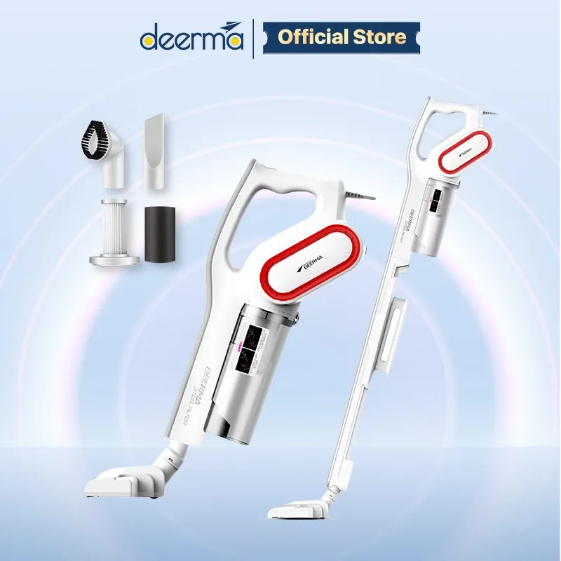 Ảnh Máy hút bụi cầm tay Deerma DX700 lực hút 15000Pa kèm 3 đầu hút đa năng - Bảo hành 12 tháng 1