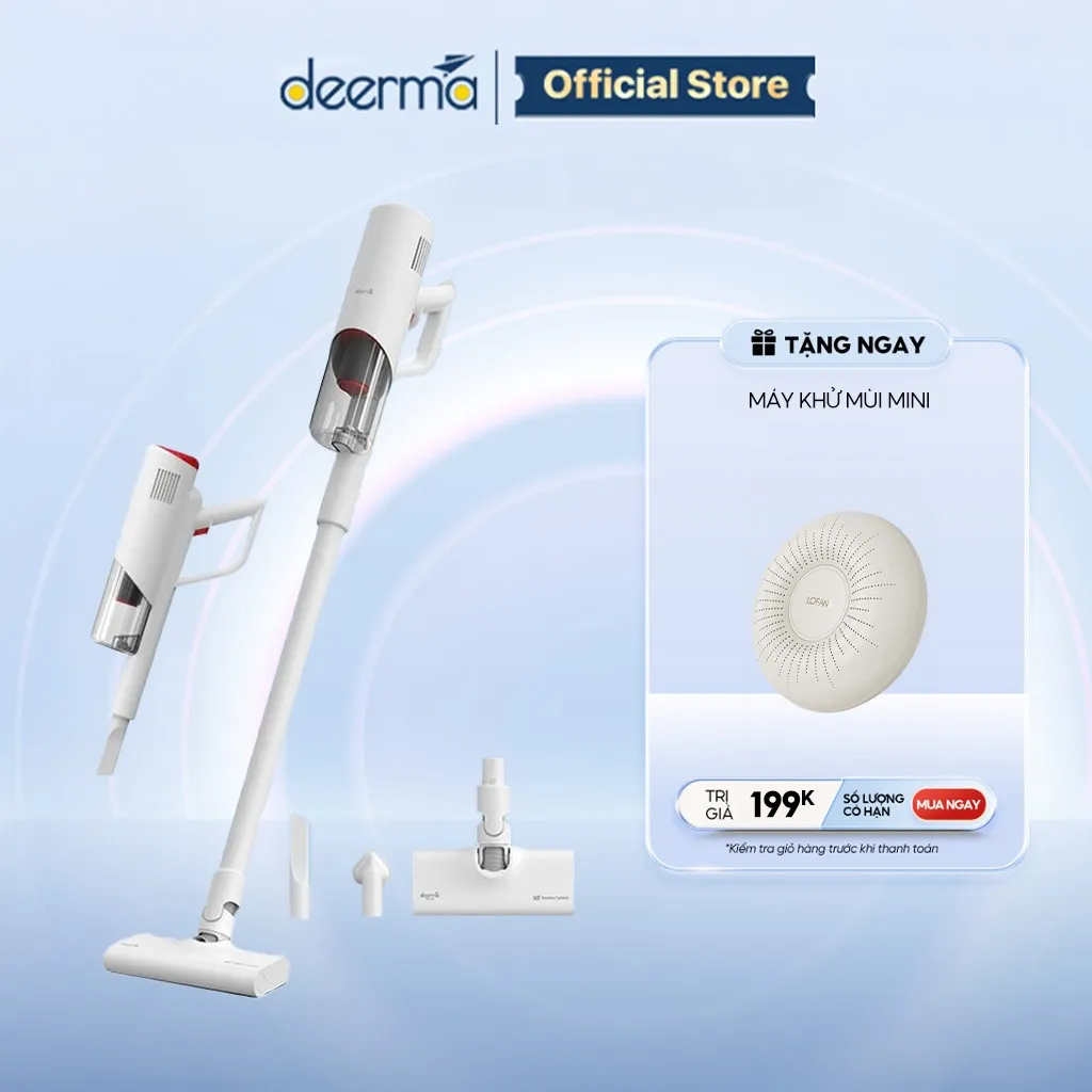 Ảnh Máy hút bụi cầm tay Deerma DX300 đa năng 3in1 công suất 600W, lực hút lốc xoáy 15000pa - Bảo hành 12 tháng 1
