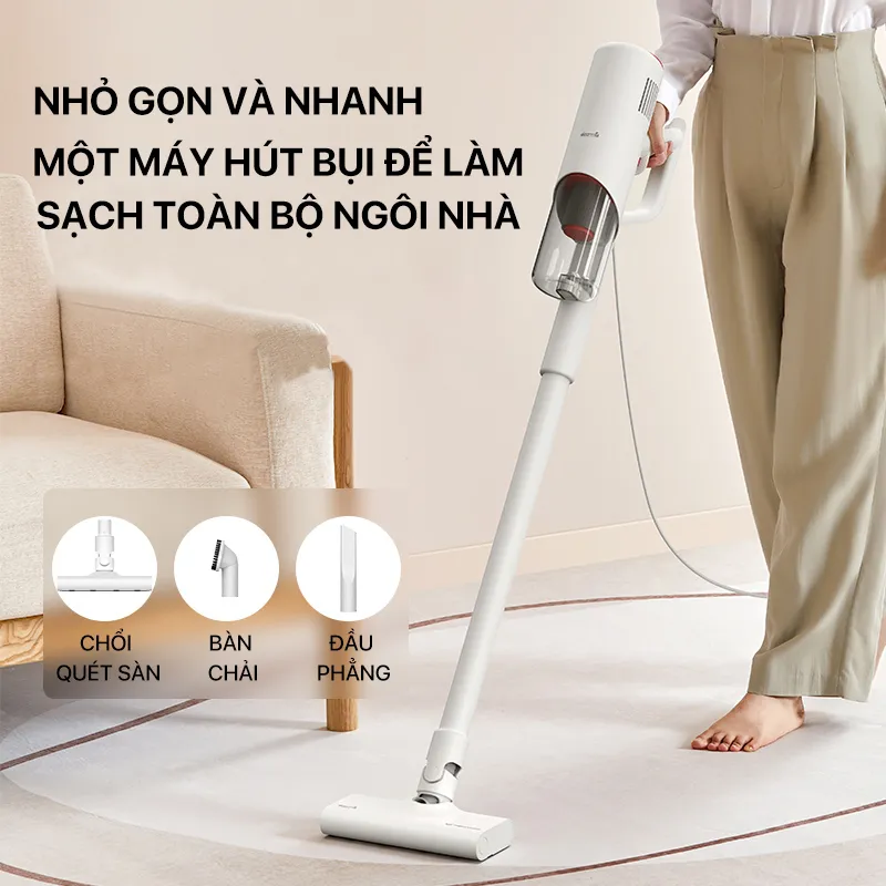 Ảnh Máy hút bụi cầm tay Deerma DX300 đa năng 3in1 công suất 600W, lực hút lốc xoáy 15000pa - Bảo hành 12 tháng 3