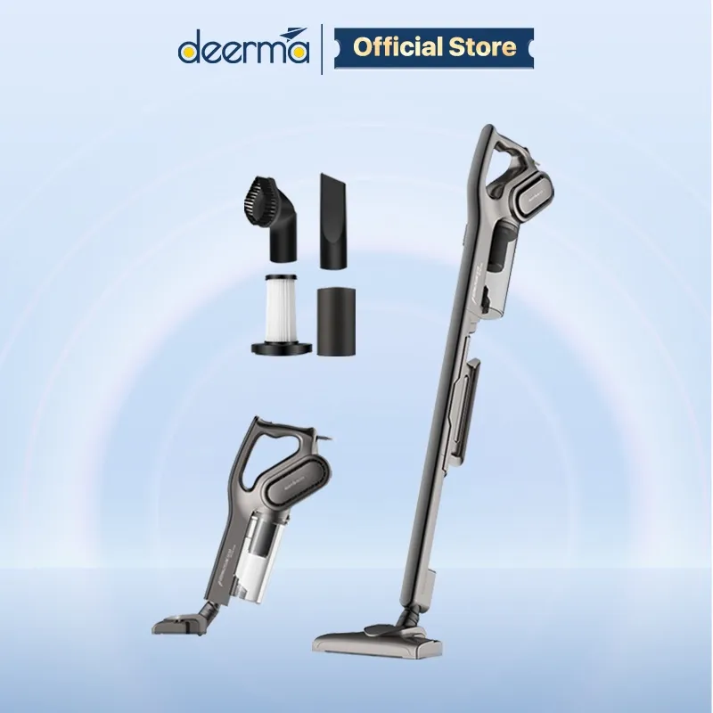 Ảnh Máy hút bụi cầm tay Deerma DX700S với công nghệ lực hút lốc xoáy 15000Pa thiết kế tản nhiệt - Bảo hành 12 tháng 1