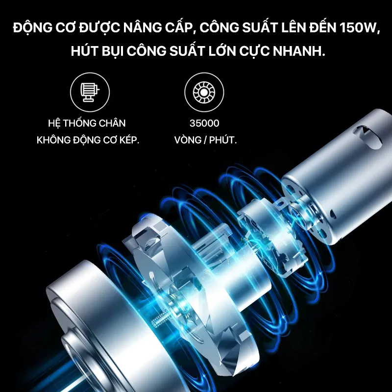 Ảnh Máy hút bụi cầm tay không dây Deerma VC20 Plus kèm 3 đầu hút đa năng, thiết kế gọn nhẹ - Bảo hành 12 tháng 3