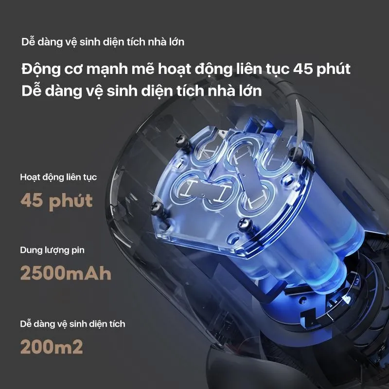 Ảnh Máy hút bụi cầm tay không dây Deerma T30 Station với lực hút 23000pa kèm trạm sạc thông minh - Bảo hành 12 tháng 2