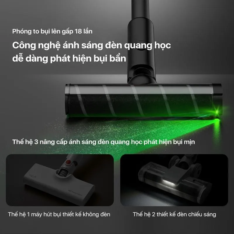 Ảnh Máy hút bụi cầm tay không dây Deerma T30 Station với lực hút 23000pa kèm trạm sạc thông minh - Bảo hành 12 tháng 4