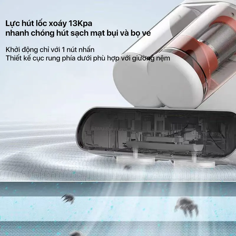 Ảnh Máy hút bụi giường nệm Deerma CM980 lực hút 13000Pa sấy khô bằng khí nóng, kèm tia UV khử khuẩn - Bảo hành 12 tháng 3