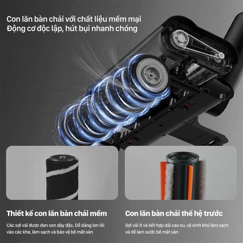 Ảnh Máy hút bụi không dây Deerma T30W đa năng với lực hút mạnh 23000pa kèm ánh sáng xanh thông minh - Bảo hành 12 tháng 4