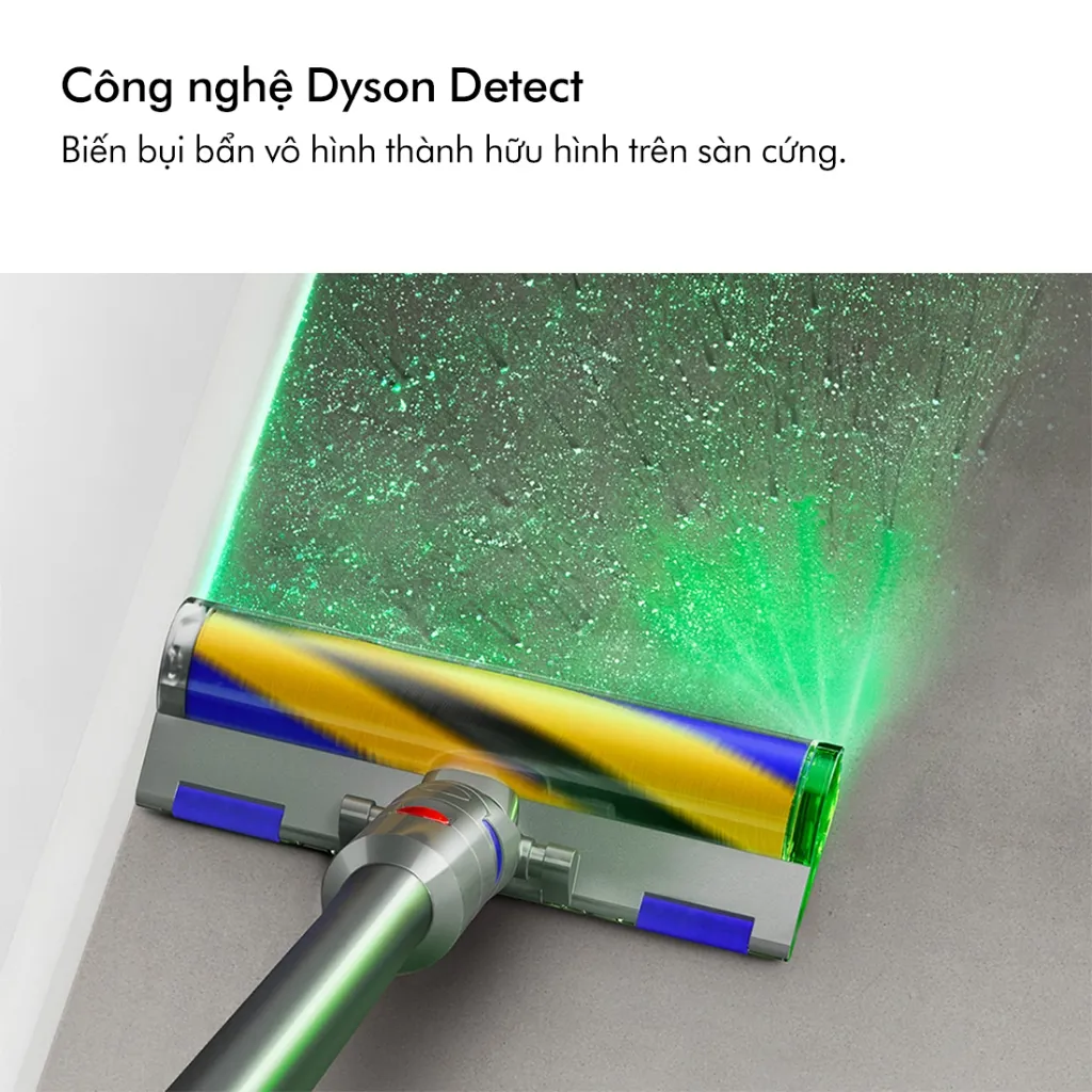 Ảnh Máy hút bụi không dây Dyson V12 Detect ™ Slim Fluffy (Xanh Xám) 1