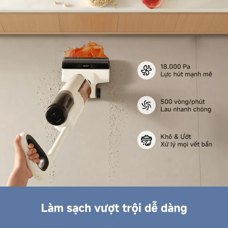 Ảnh Máy hút bụi lau nhà khô và ướt đa năng Mova K30 - Hàng chính hãng - Bảo hành 12 tháng 3
