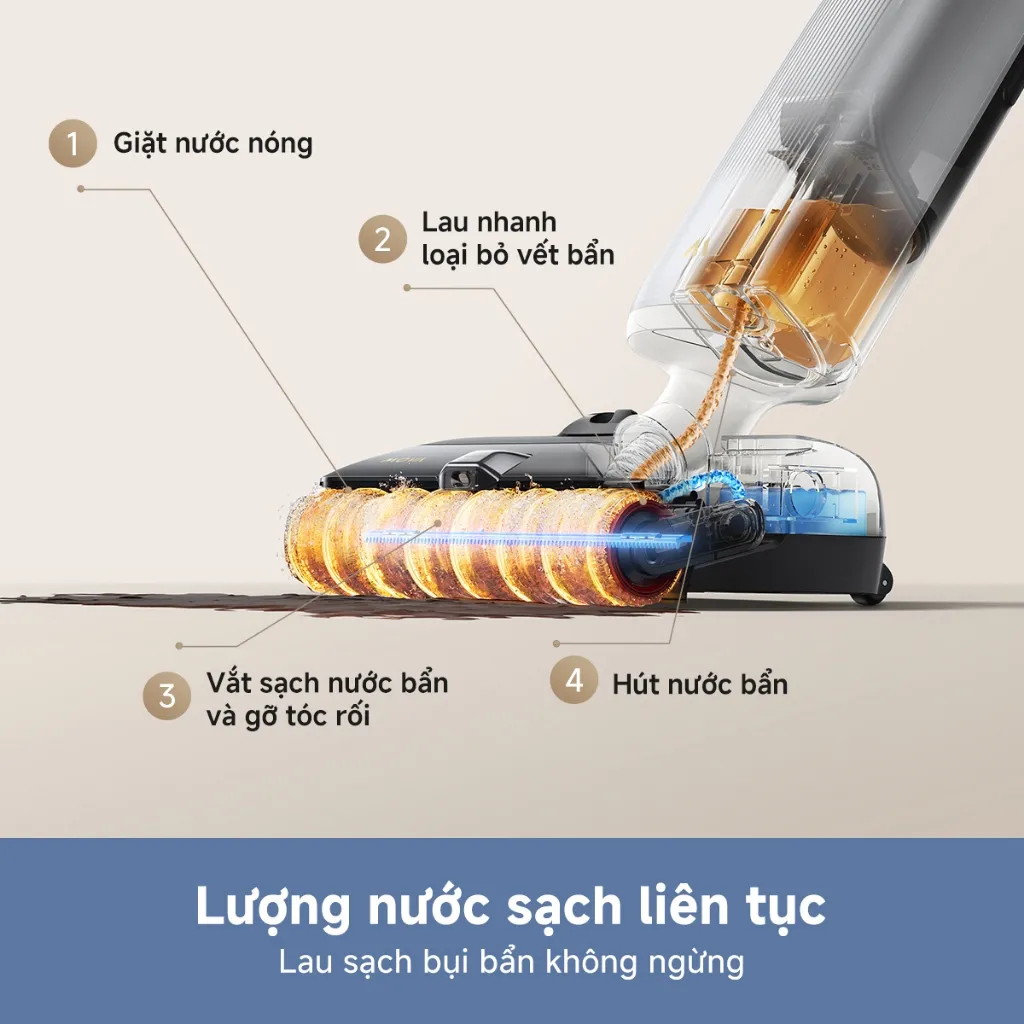 Ảnh Máy hút bụi lau nhà khô và ướt đa năng X4 Pro - Hàng chính hãng 2