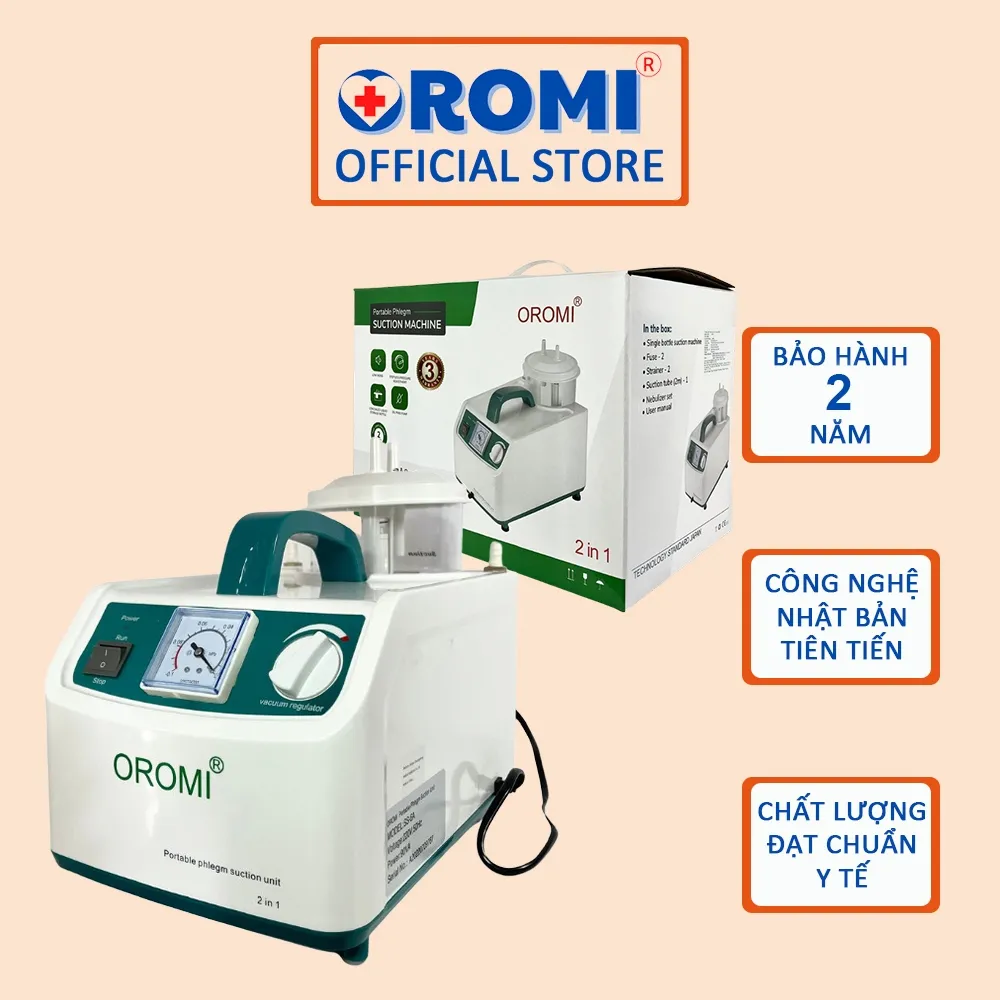 Ảnh Máy hút dịch 1 bình dành cho người lớn và trẻ em OROMI SS-6A - Bảo hành chính hãng 2