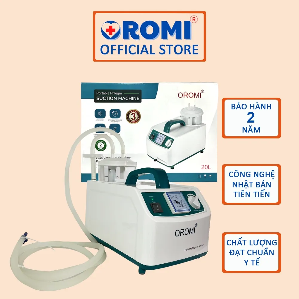 Ảnh Máy hút dịch 1 bình dành cho người lớn và trẻ em OROMI SS-6A - Bảo hành chính hãng 3