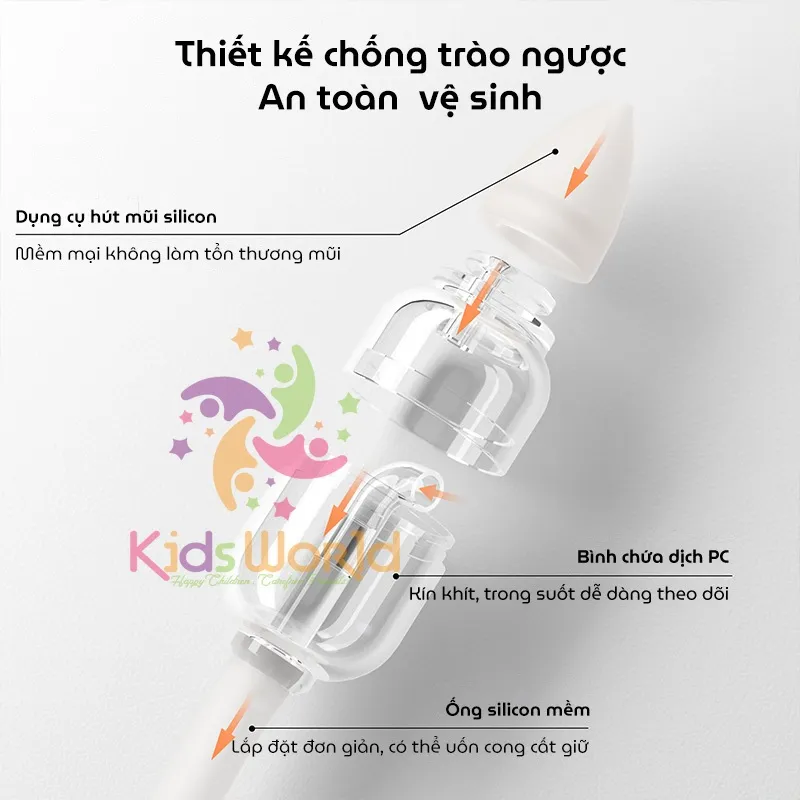 Ảnh Máy hút mũi cho bé sơ sinh Hello Nasal phiên bản nâng cấp Deluxe Edittion kèm 2 đầu hút silicon 4
