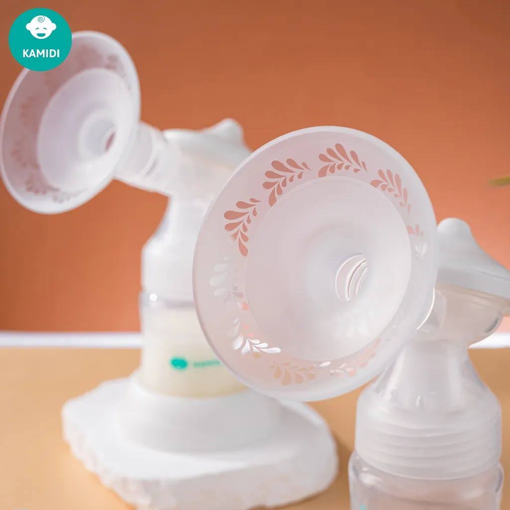 Ảnh Máy Hút Sữa Có Dây Kamidi Max Máy Hút Sữa Điện Đôi Phễu Hút Silicon Mềm Mại Kèm Bình Sữa Có Núm Ti Cho Bé 4