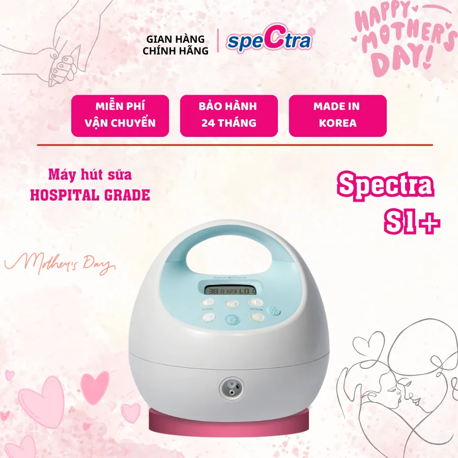 Ảnh Máy Hút Sữa Điện Đôi Spectra S1 Plus Chính Hãng (Bảo Hành 24 Tháng) 1