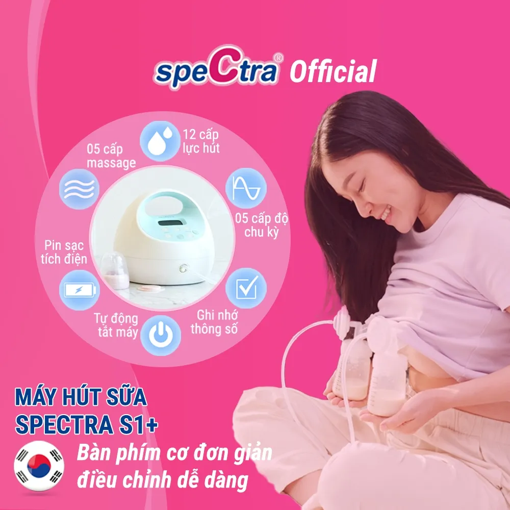 Ảnh Máy Hút Sữa Điện Đôi Spectra S1 Plus Chính Hãng (Bảo Hành 24 Tháng) 3