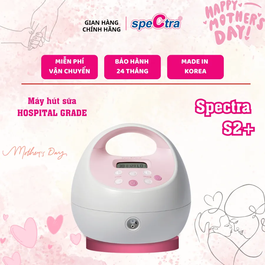 Ảnh Máy Hút Sữa Điện Đôi Spectra S2 Plus Chính Hãng (Bảo Hành 24 tháng) 1