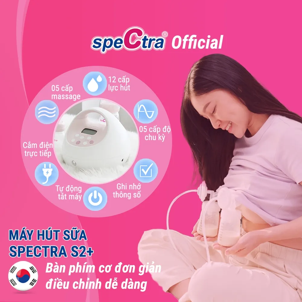 Ảnh Máy Hút Sữa Điện Đôi Spectra S2 Plus Chính Hãng (Bảo Hành 24 tháng) 3