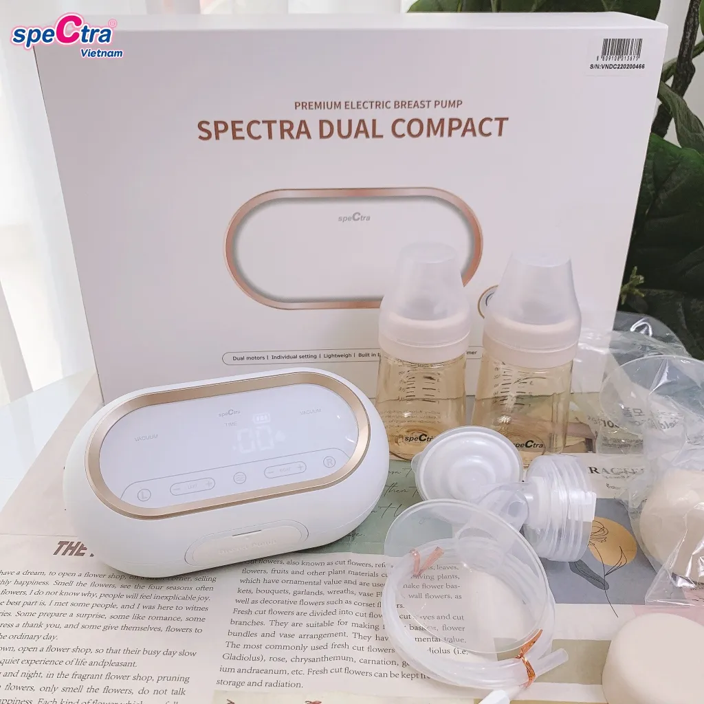 Ảnh Máy Hút Sữa Điện Đôi/Kép Spectra Dual Compact Chính Hãng (Bảo Hành 24 Tháng) 3