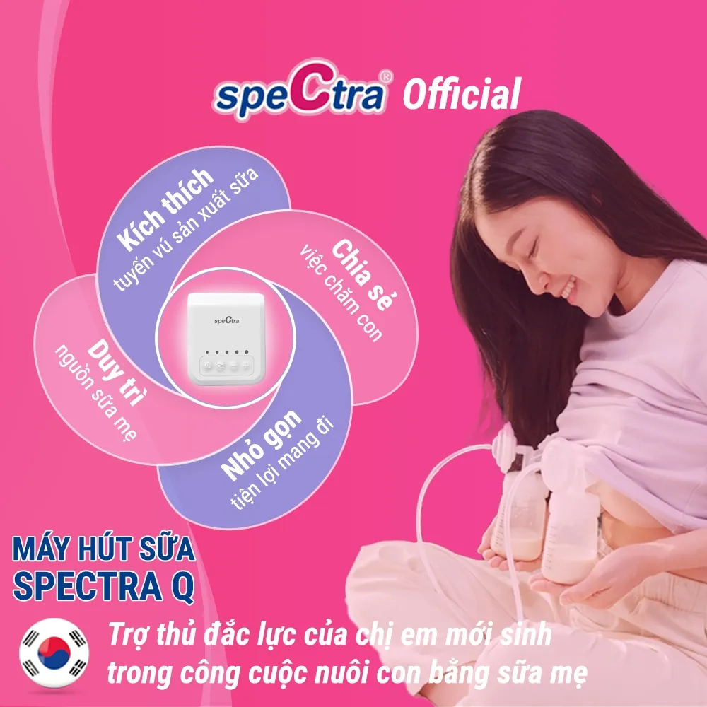 Ảnh Máy Hút Sữa Điện Spectra Q Chính Hãng (Bảo hành 1 năm) 4