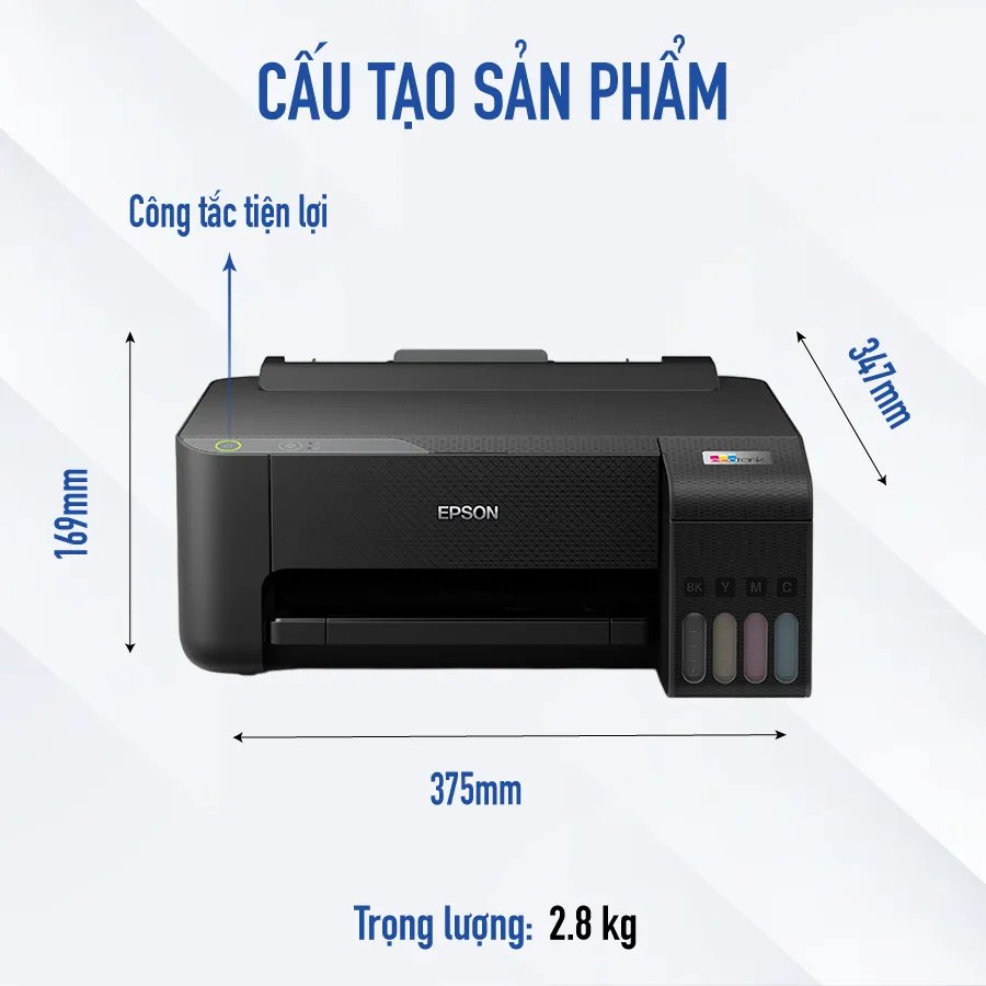 Ảnh Máy In Epson EcoTank L1210 Nâng Cao Năng Suất Tiết Kiệm Mực In 1