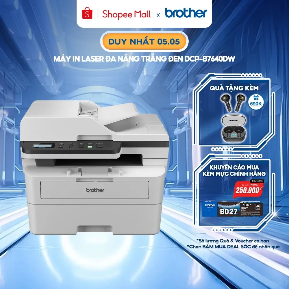 Ảnh Máy in laser đa năng trắng đen Brother DCP-B7640DW 1