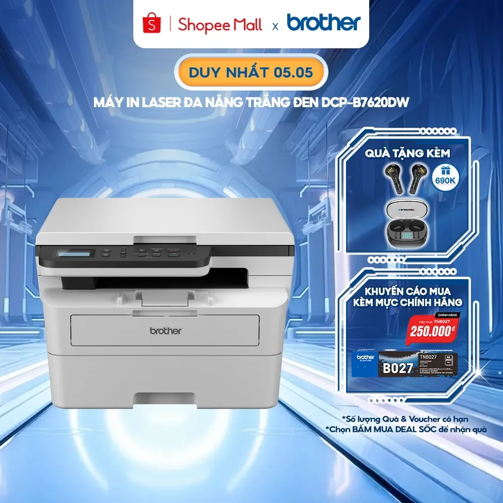 Ảnh Máy in laser đa năng trắng đen Brother DCP-B7620DW 1