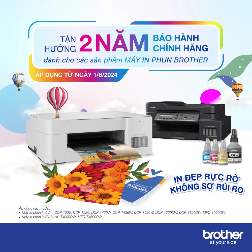 Ảnh Máy in phun màu đa năng Brother DCP-T220 2