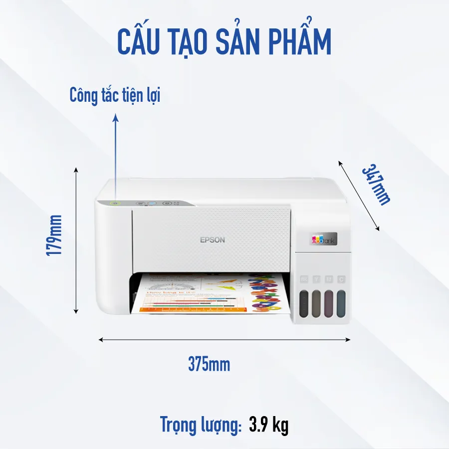 Ảnh Máy In Phun Màu Đa Năng Epson EcoTank L3216 (Bao Gồm Bộ Mực Chính Hãng Đi Kèm) 1