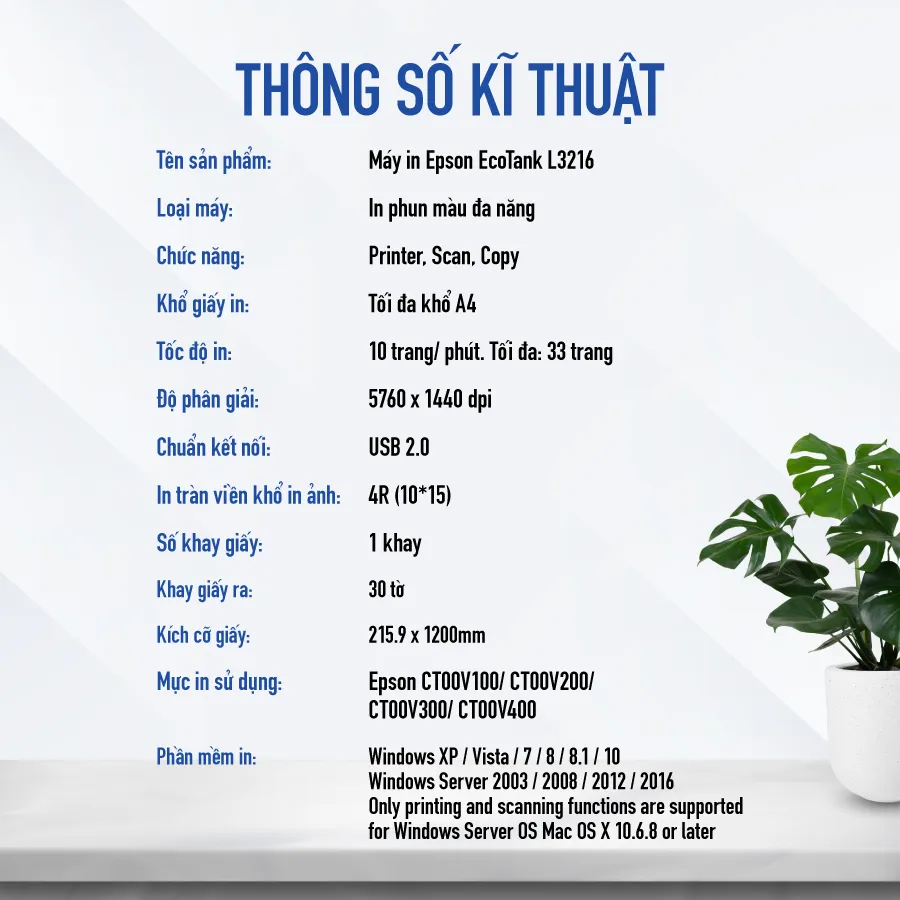 Ảnh Máy In Phun Màu Đa Năng Epson EcoTank L3216 (Bao Gồm Bộ Mực Chính Hãng Đi Kèm) 2