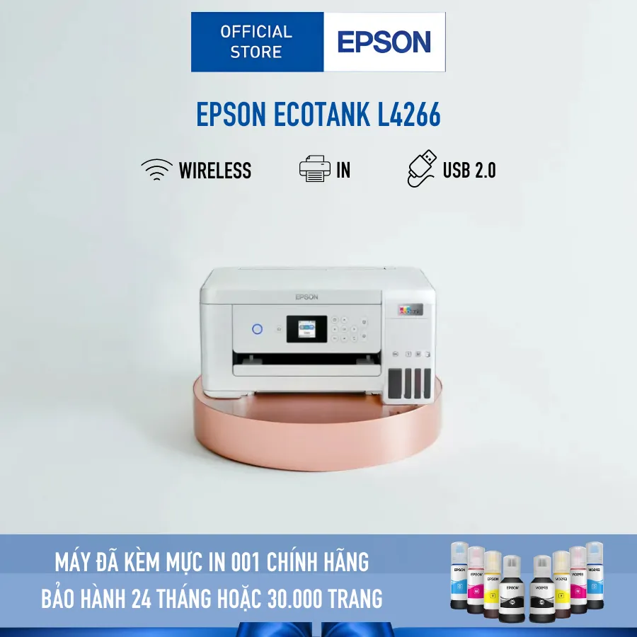 Ảnh Máy In Phun Màu Đa Năng Epson EcoTank L4266 (Bao Gồm Bộ Mực Chính Hãng Đi Kèm) 1