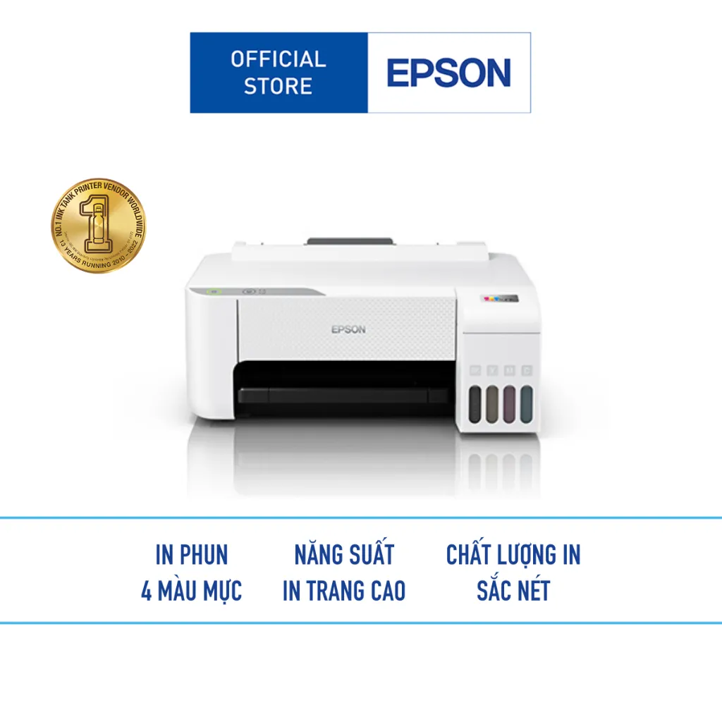 Ảnh Máy In Phun Màu Đơn Năng Epson EcoTank L1216 (Bao Gồm Bộ Mực Chính Hãng Đi Kèm) 1