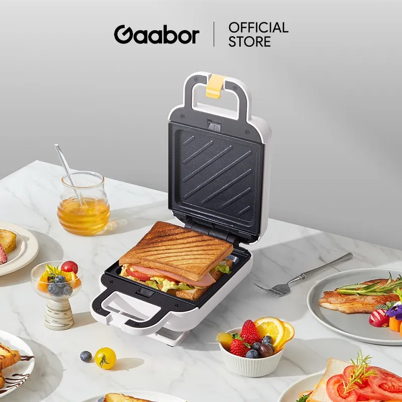 Ảnh Máy kẹp sandwich GAABOR SM60M-WH01A công suất 600W thiết kế chống dính nướng bánh mì, rán trứng, nướng thịt tiện dụng 4