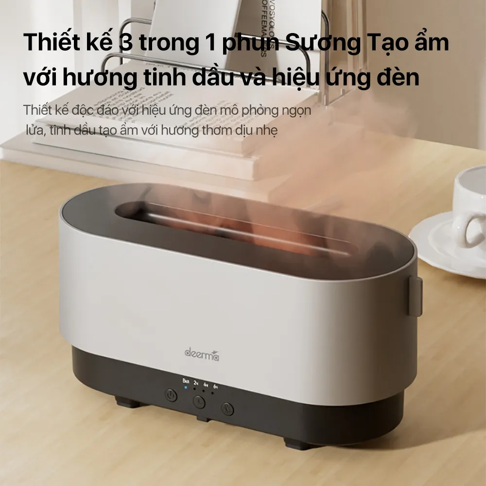 Ảnh Máy khuếch tán tinh dầu Deerma PX310W thiết kế 3 trong 1 với hiệu ứng đèn mô phỏng thông minh - Bảo hành 12 tháng 2